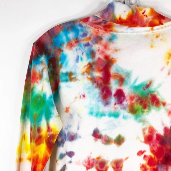 Pumpkin King Tie Dye Top Eagles Eye Sweater Jack o Lantern Pumpkin Halloween 822 - Picture 6 of 12